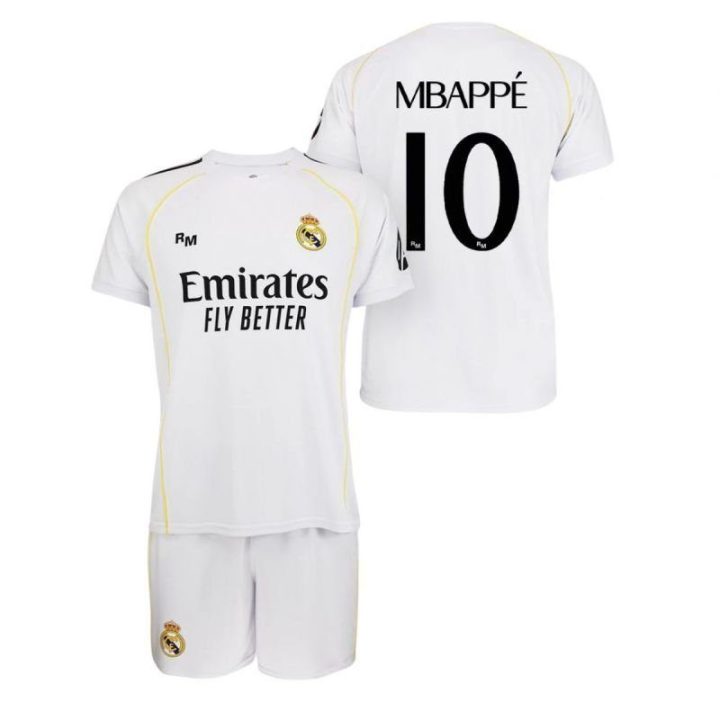 Vaikiškas marškinėlių ir šortų komplektas Real Madryt, su Mbappe