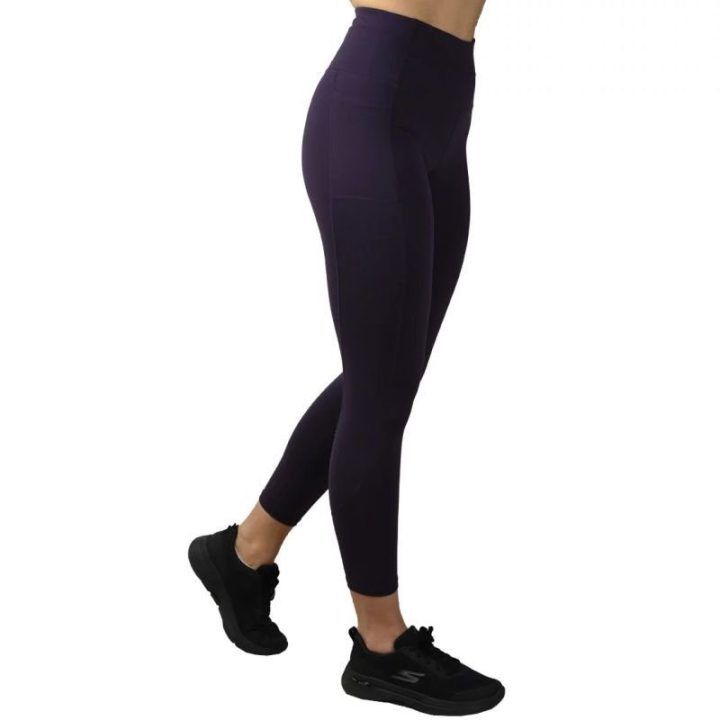 Moteriškos tamprės paaukštintu liemeniu Skechers Go Walk, violetinės