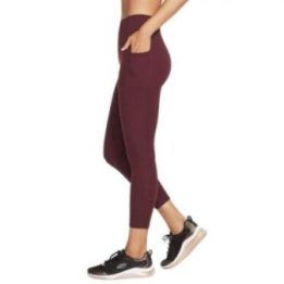 Moteriškos 7/8 tamprės Skechers Go Walk, violetinės