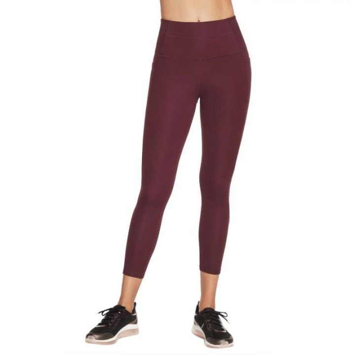 Moteriškos 7/8 tamprės Skechers Go Walk, violetinės