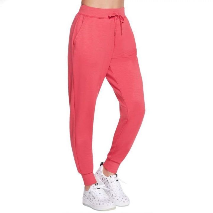 Moteriškos sportinės kelnės Skechers Skechluxe Restful, raudonos