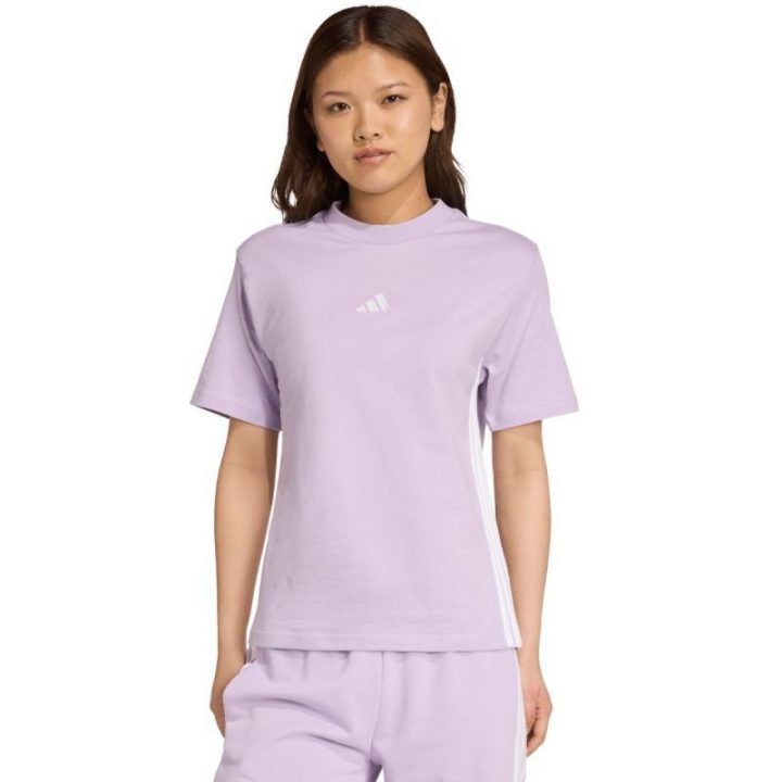 Moteriški marškinėliai adidas Essentials, šviesiai violetiniai