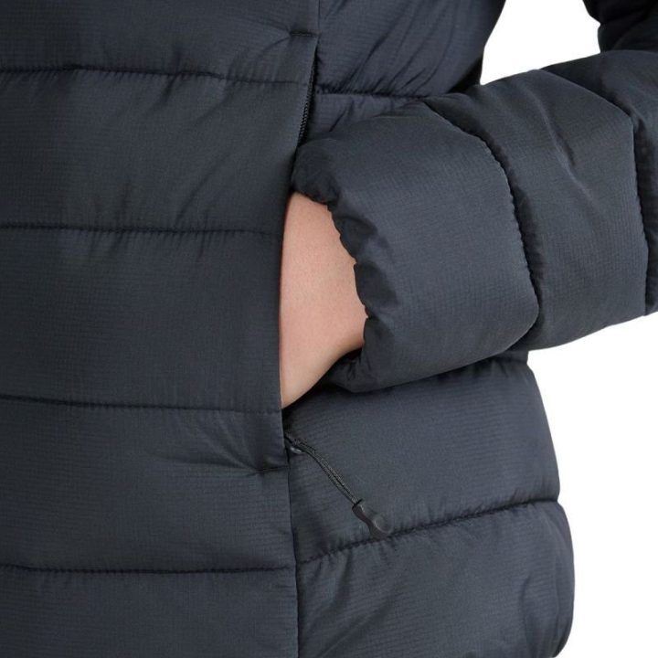 Moteriška dygsniuota striukė su gobtuvu 4F