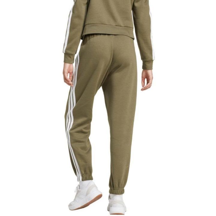 Moteriškos sportinės kelnės adidas 3-Stripes, alyvuogių