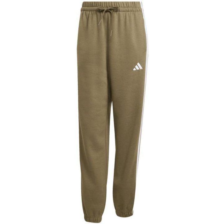 Moteriškos sportinės kelnės adidas 3-Stripes, alyvuogių