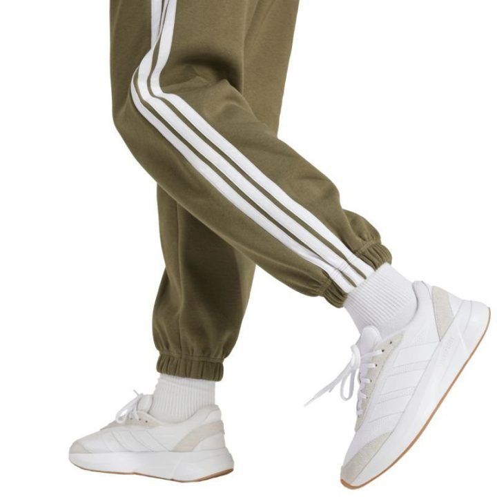 Moteriškos sportinės kelnės adidas 3-Stripes, alyvuogių