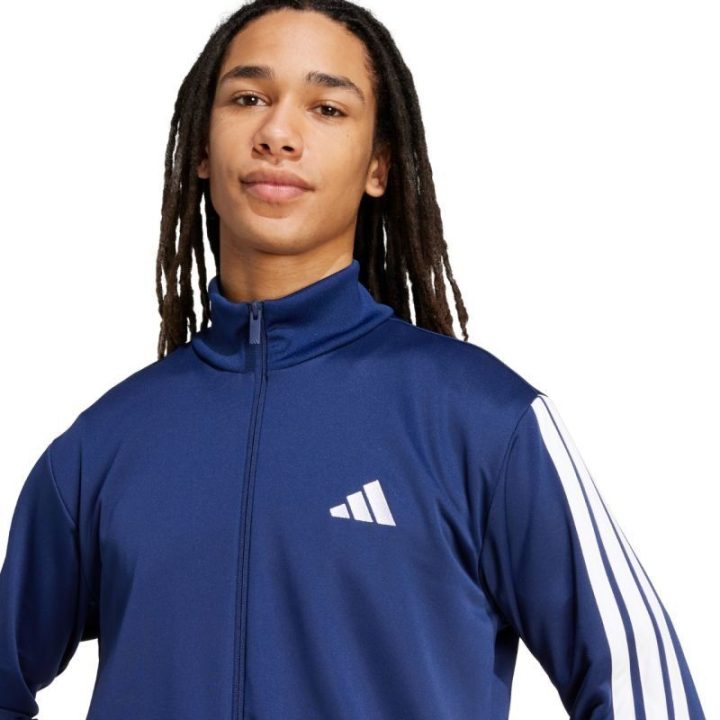 Vyriškas sportinis kostiumas adidas 3-Stripes, tamsiai mėlynas