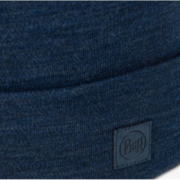 Uniseks vilnonė kepurė Buff Merino Heavyweight, tamsiai mėlyna