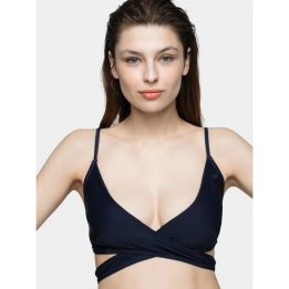 Moteriška bikini viršutinė dalis 4F, tamsiai mėlyna