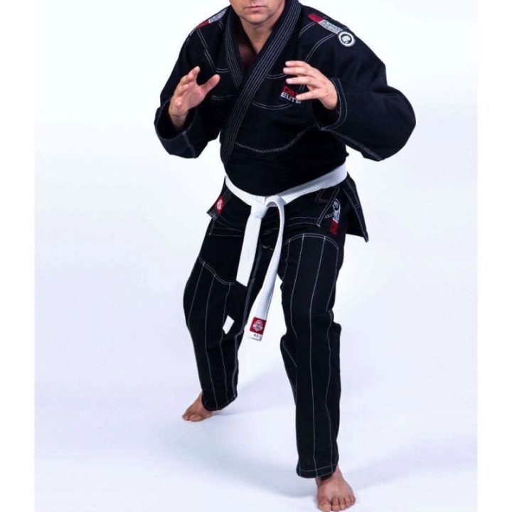 Suaugusiųjų BJJ kimono komplektas DBX BUSHIDO ELITE, juodas