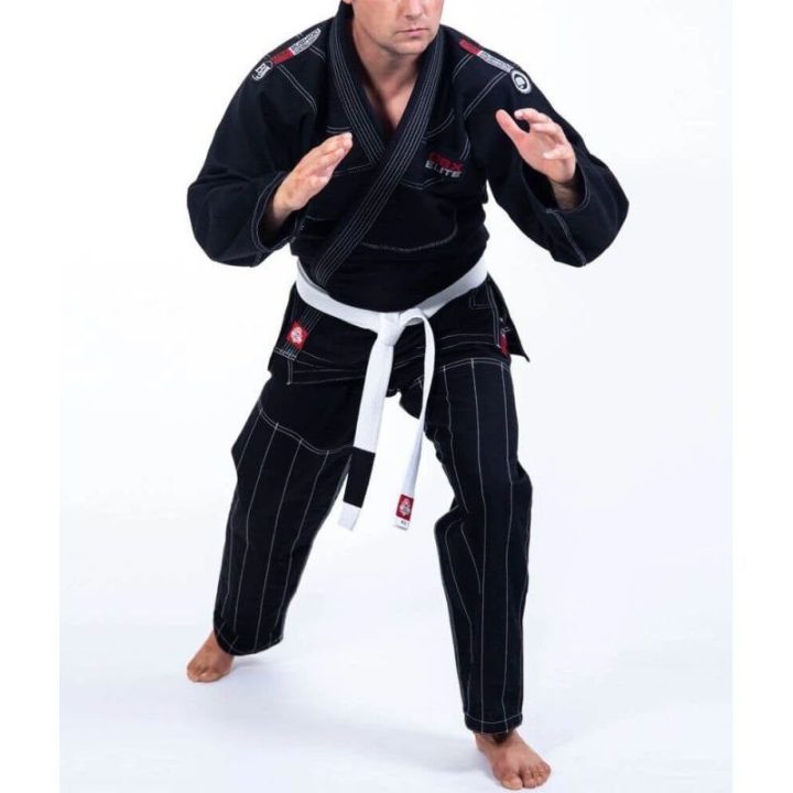 Suaugusiųjų BJJ kimono komplektas DBX BUSHIDO ELITE, juodas