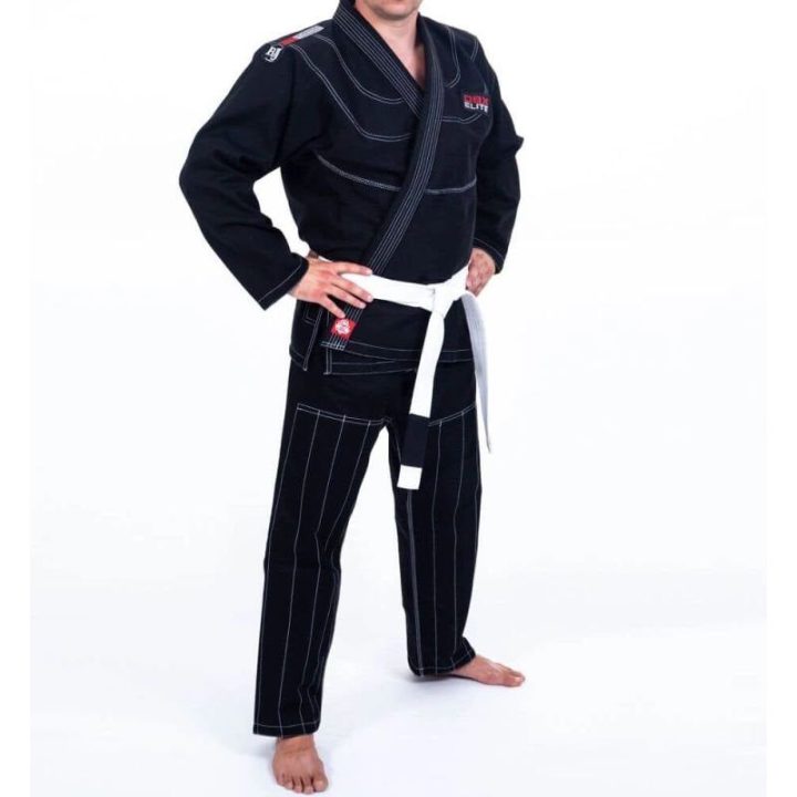Suaugusiųjų BJJ kimono komplektas DBX BUSHIDO ELITE, juodas
