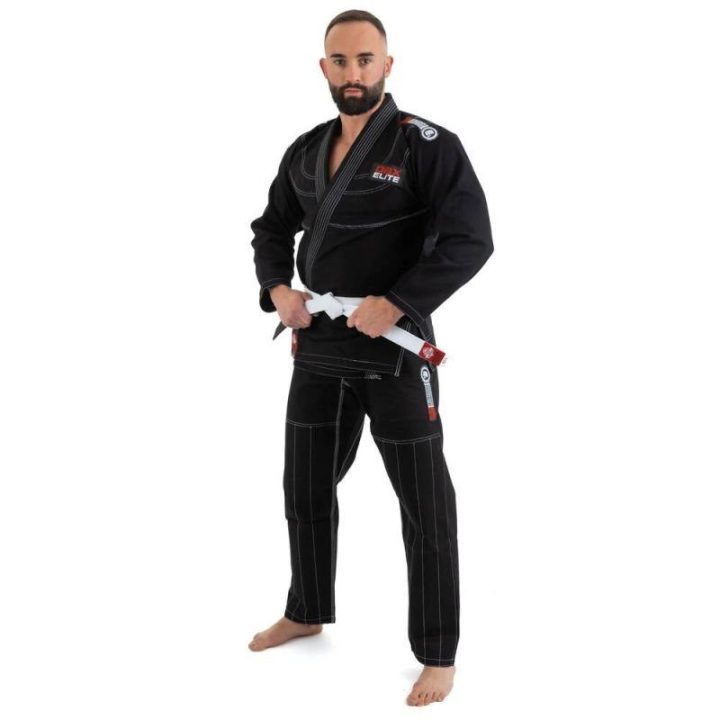 Suaugusiųjų BJJ kimono komplektas DBX BUSHIDO ELITE, juodas