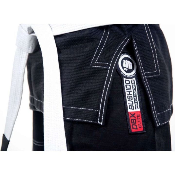Suaugusiųjų BJJ kimono komplektas DBX BUSHIDO ELITE, juodas