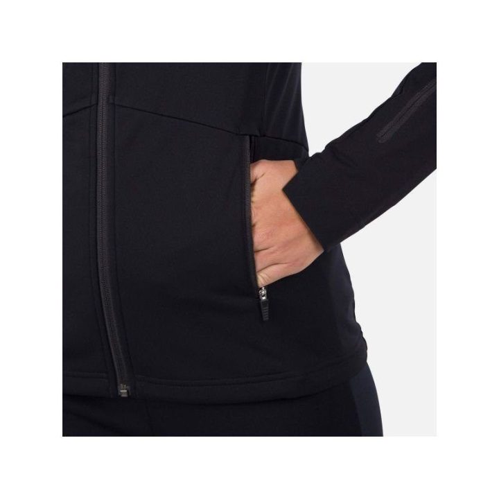 Moteriška softshell striukė su gobtuvu Rossignol Genetys, juoda