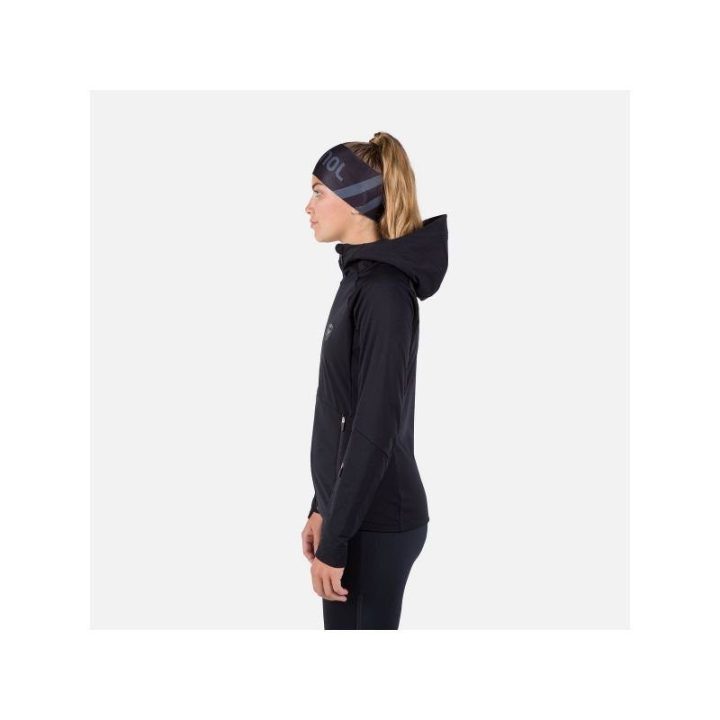 Moteriška softshell striukė su gobtuvu Rossignol Genetys, juoda