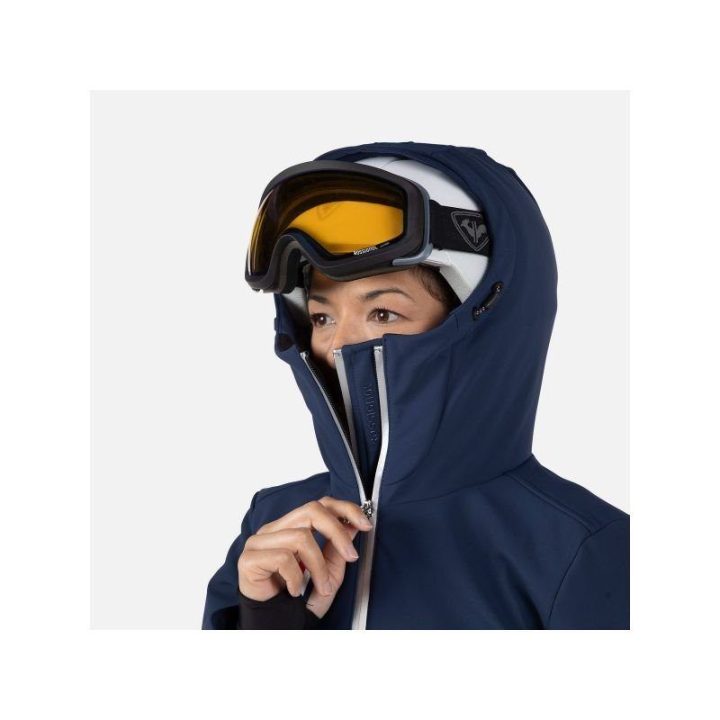 Moteriška slidinėjimo striukė Rossignol Cieloalto, tamsiai mėlyna