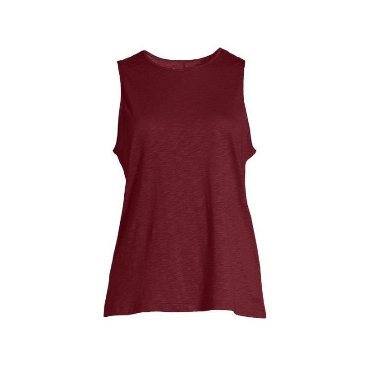 Laisvo kirpimo marškinėliai CASALL Soft Texture Tank, raudoni