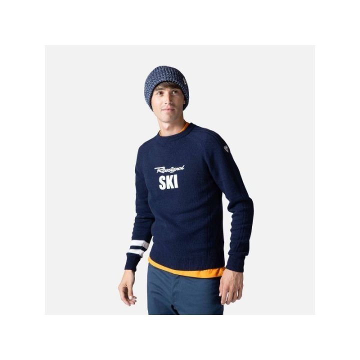 Megztinis Rossignol Signature Knit, tamsiai mėlynas