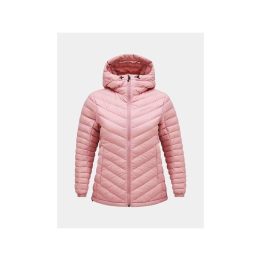 Moteriška pūkinė striukė su gobtuvu Peak Performance Frost, rožinė