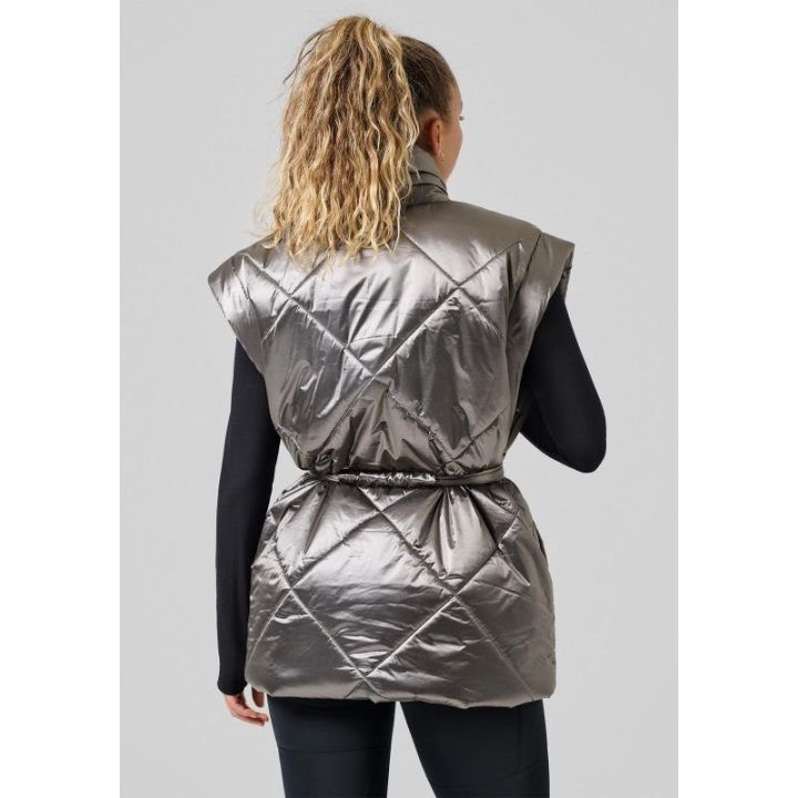 Apgaubiamo kirpimo dygsniuota liemenė CASALL Mellow Wrap Quilt, pilka