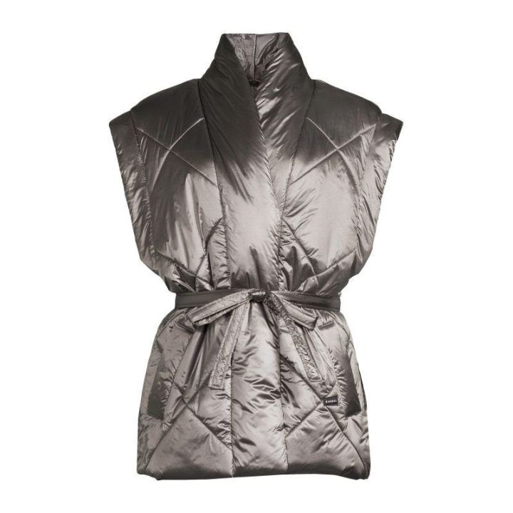 Apgaubiamo kirpimo dygsniuota liemenė CASALL Mellow Wrap Quilt, pilka