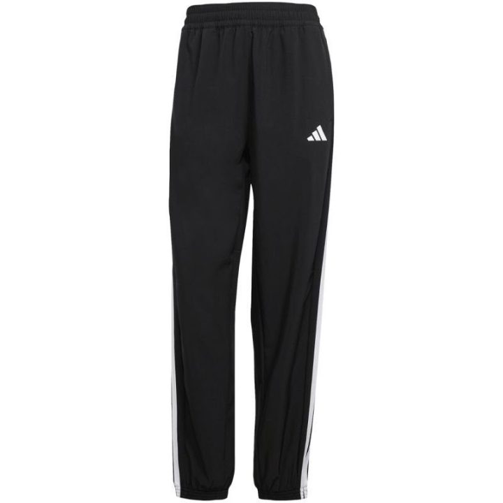 Moteriškos kelnės adidas Train Essentials 3-Stripes Woven, juodos