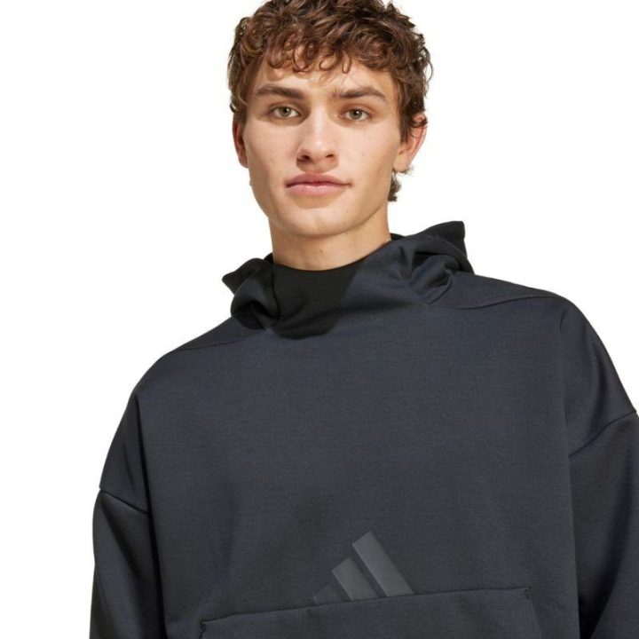Vyriškas laisvo kirpimo džemperis su gobtuvu adidas Z.N.E., juodas