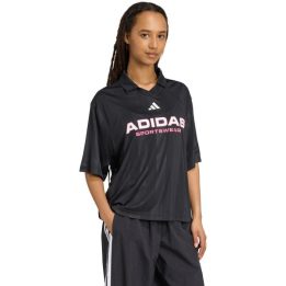 Moteriški polo marškinėliai adidas Tiro Q4 Polo, juodi