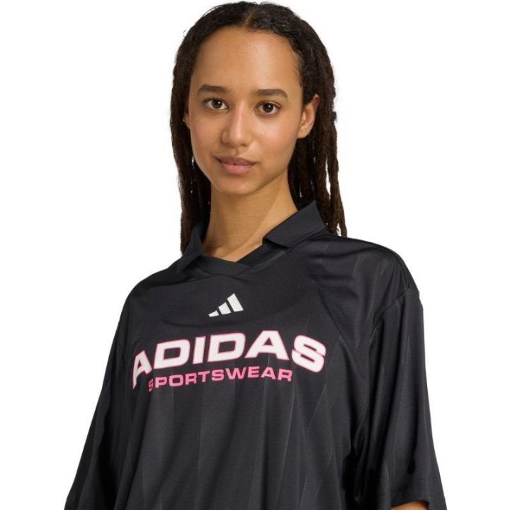 Moteriški polo marškinėliai adidas Tiro Q4 Polo, juodi