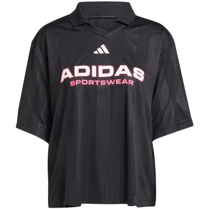 Moteriški polo marškinėliai adidas Tiro Q4 Polo, juodi