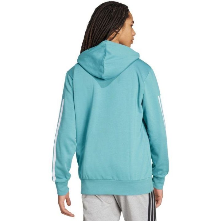 Vyriškas medvilninis džemperis su gobtuvu adidas Color Script, mėlynas