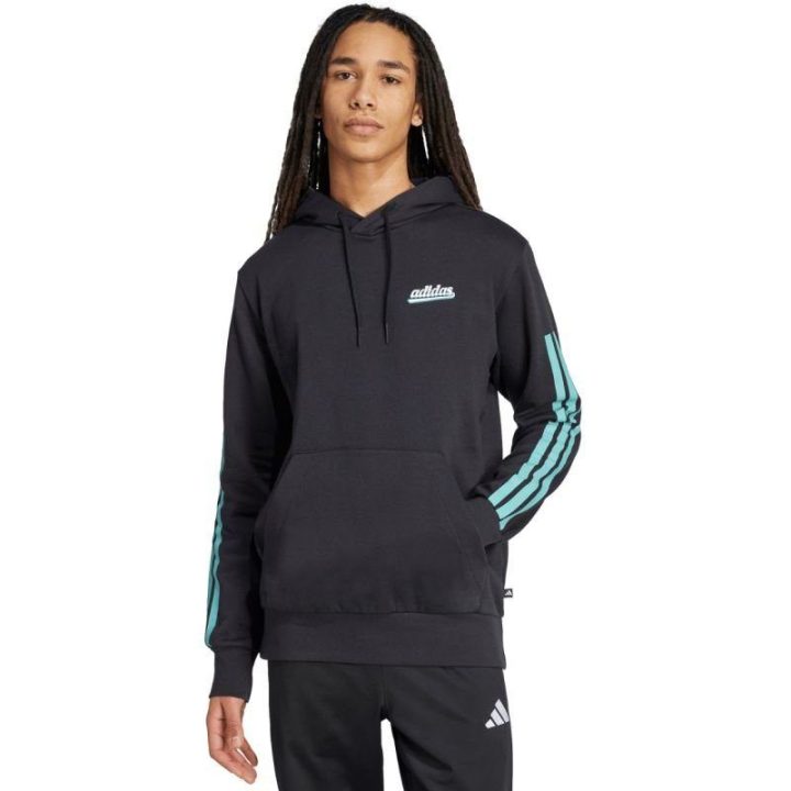 Vyriškas džemperis su gobtuvu adidas Color Script, juodas