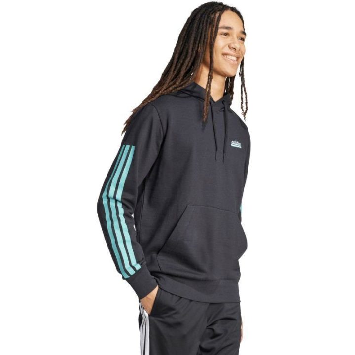 Vyriškas džemperis su gobtuvu adidas Color Script, juodas
