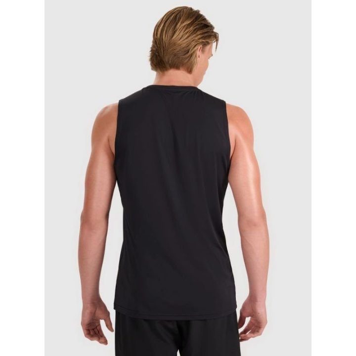 Vyriški greitai džiūstantys marškinėliai be rankovių 4F, juodi