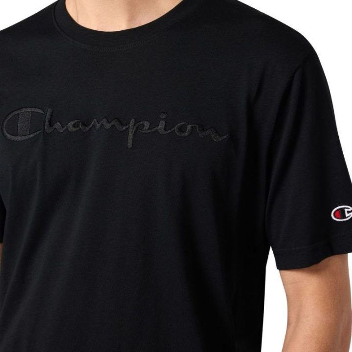 Vyriški medvilniniai marškinėliai Champion SS Tee KK001, juodi