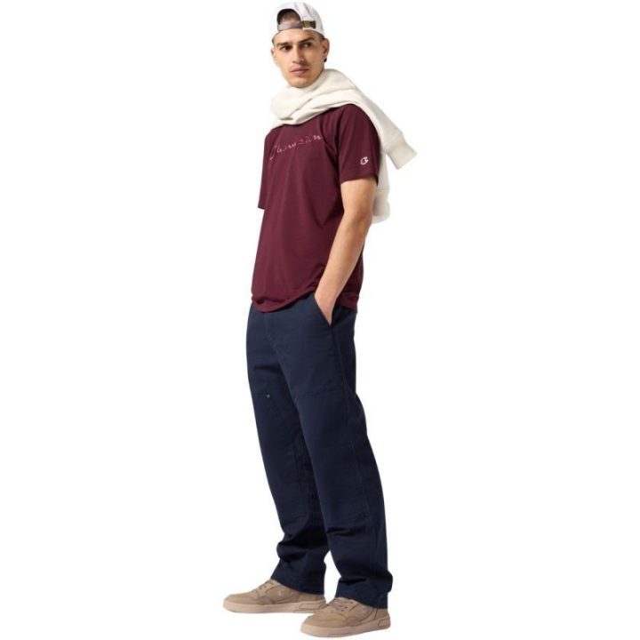 Vyriški medvilniniai marškinėliai Champion SS Tee, bordo