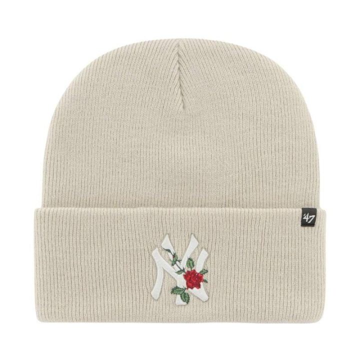 Kepurė su rožės motyvu New York Yankees, smėlio