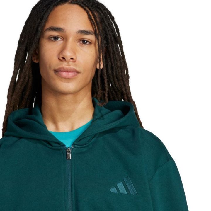 Vyriškas džemperis su viso ilgio užtrauktuku adidas ALL SZN, žalias
