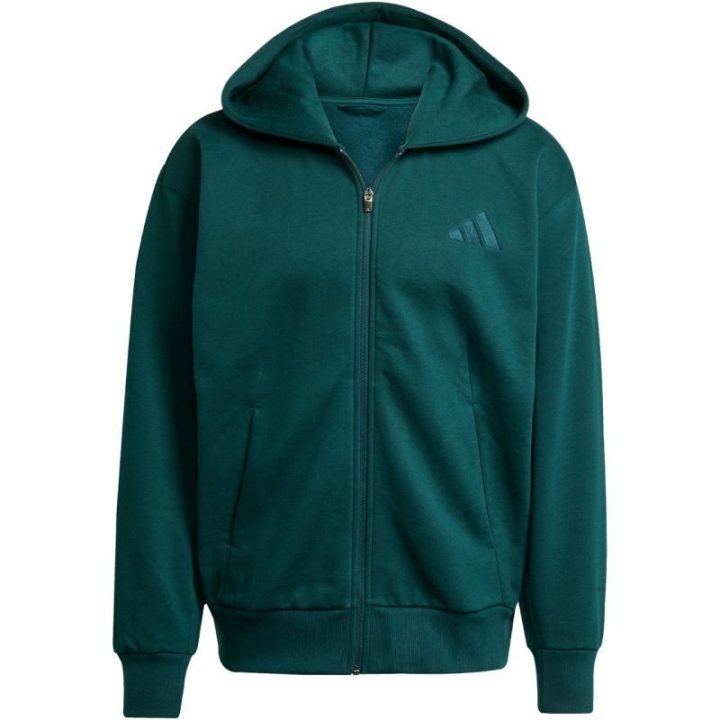 Vyriškas džemperis su viso ilgio užtrauktuku adidas ALL SZN, žalias