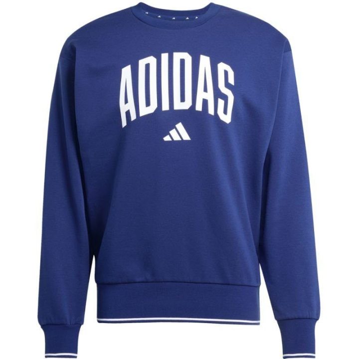 Vyriškas medvilninis džemperis adidas Collegiate Sweat, mėlynas