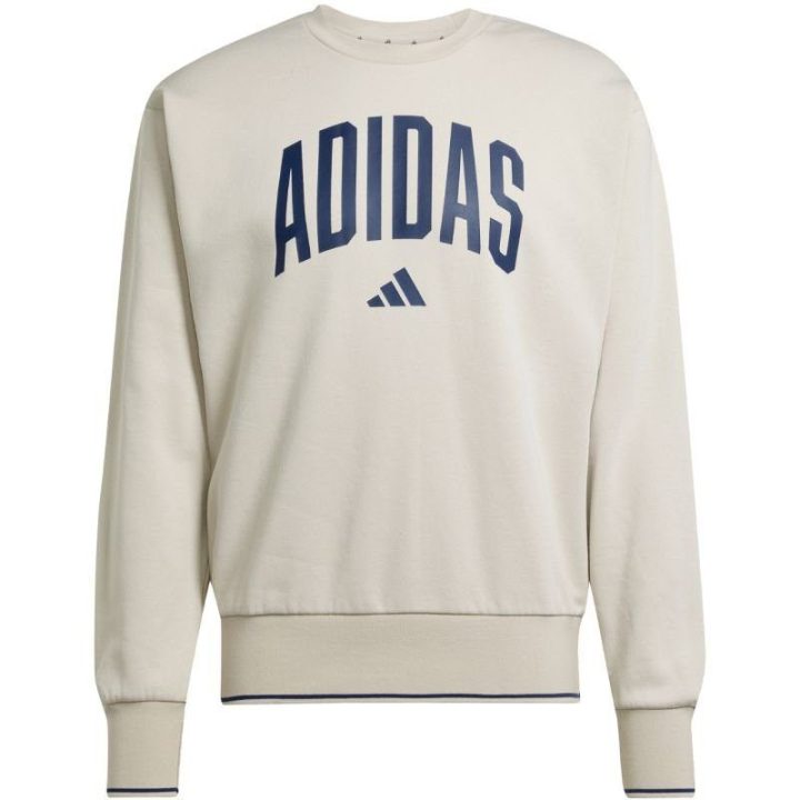 Vyriškas medvilninis džemperis adidas Collegiate Sweat, pilkas
