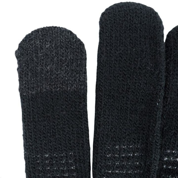 Megztos pirštinės su silikoniniu sukibimu Nike Knit Grip, juodos