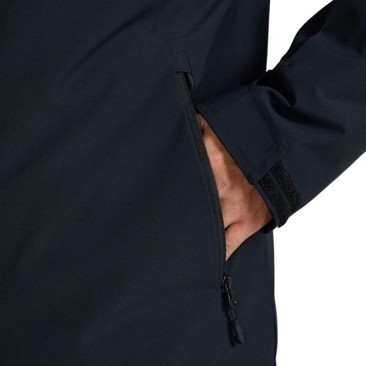 Vyriška pašiltinta slidinėjimo striukė 4F, sodriai juoda