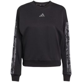 Moteriškas džemperis adidas Animal Print 3-Stripes, juodas