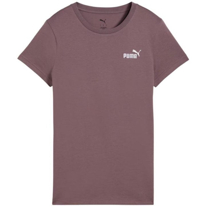 Moteriški medvilniniai marškinėliai Puma ESS No.1 Logo, violetiniai