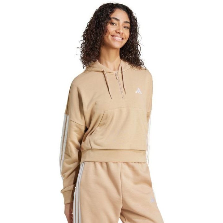 Moteriškas medvilninis džemperis adidas Essentials, smėlio