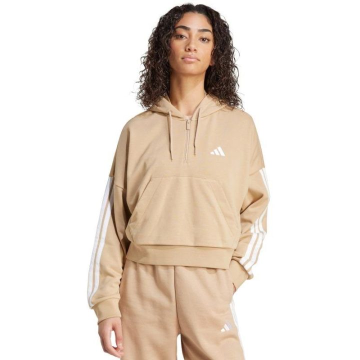 Moteriškas medvilninis džemperis adidas Essentials, smėlio
