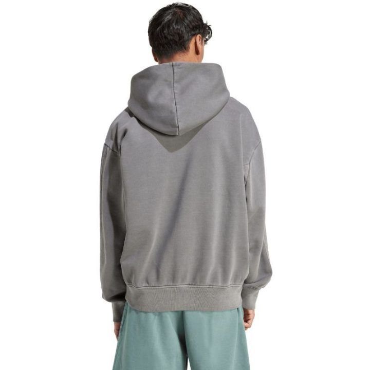 Vyriškas medvilninis džemperis su gobtuvu adidas ALL SZN, pilkas