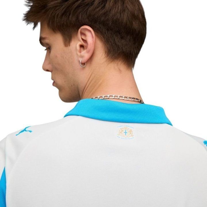 Vyriški futbolo marškinėliai Puma Olympique Marseille, balti
